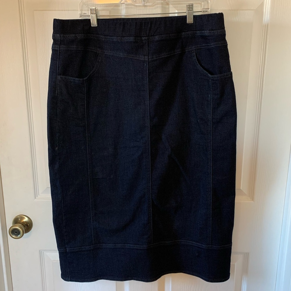 Christopher & Banks Denim Jean Skirt size 14